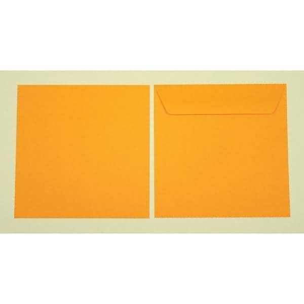 Briefumschläge 190x190mm 120g/qm gummiert VE=100 Stück zartorange