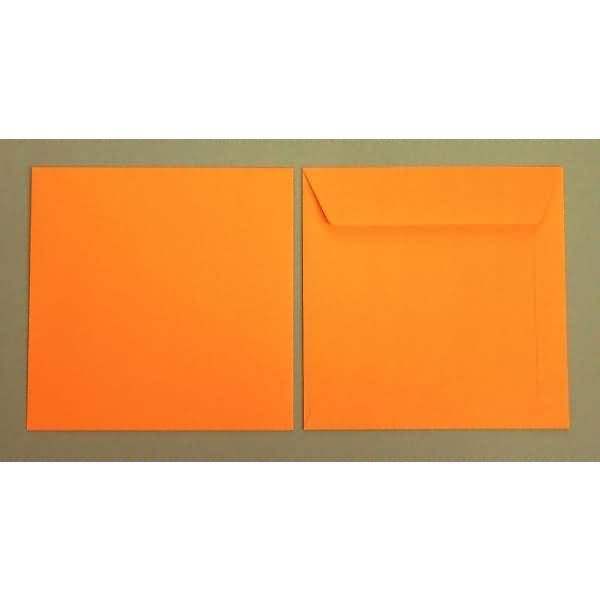 Briefumschläge 170x170mm 120g/qm gummiert VE=100 Stück apfelsine