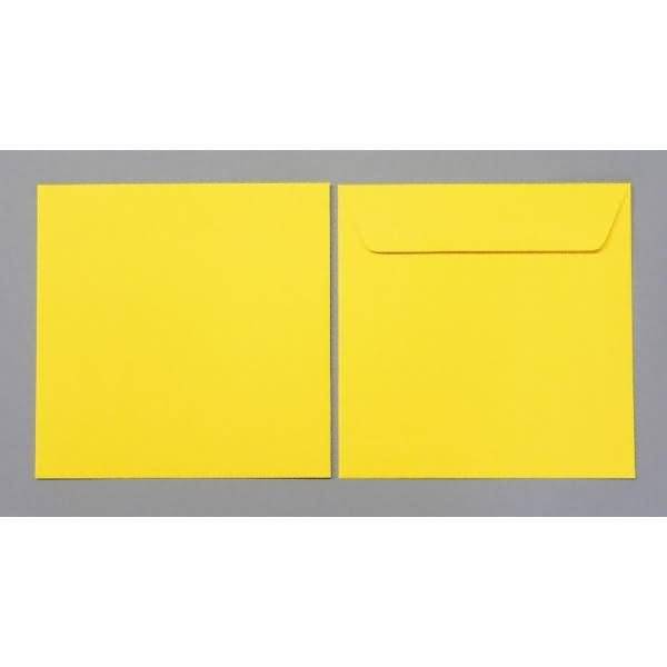 Briefumschläge 170x170mm 120g/qm gummiert VE=100 Stück butterblumengelb