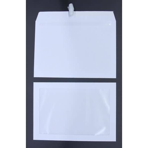 Werbefensterhüllen C4 120g/qm haftklebend Sonderfenster VE=250 Stück