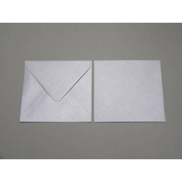 Briefumschläge 160x160mm 120g/qm gummiert VE=100 Stück glamour silber