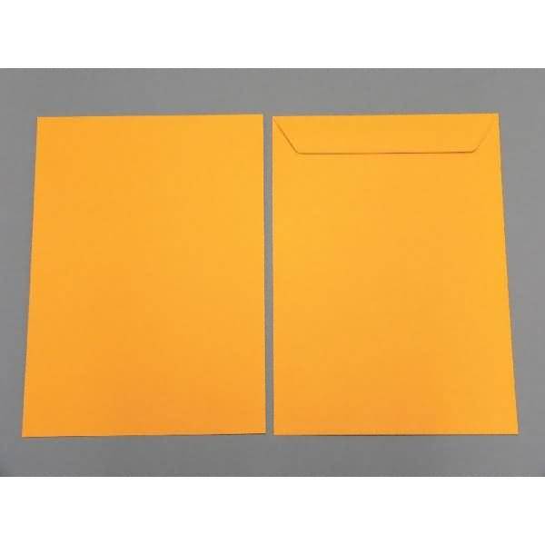 Versandtaschen 220x312mm 120g/qm gummiert VE=100 Stück zartorange