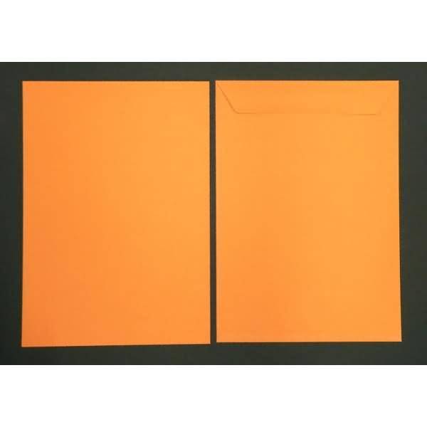 Versandtaschen 220x312mm 120g/qm gummiert VE=100 Stück apfelsine