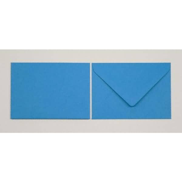 Briefumschläge 90x140mm 120g/qm gummiert VE=100 Stück azurblau