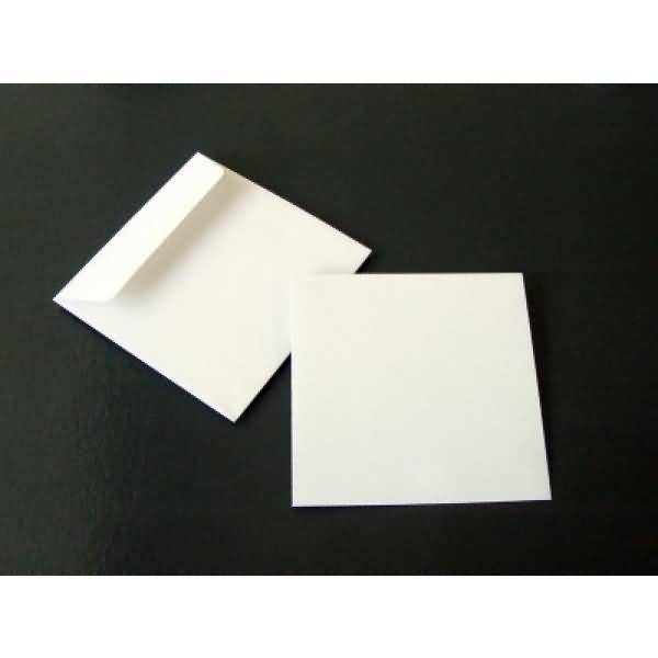Briefumschläge 140x140mm 100g/qm gummiert VE=100 Stück weiß