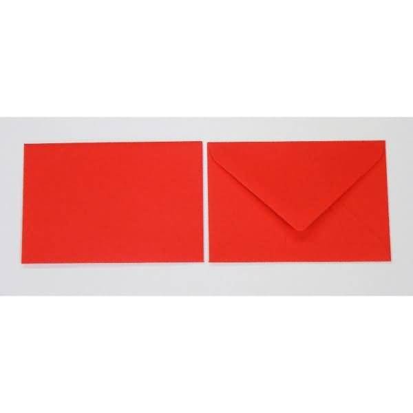 Briefumschläge 80x114mm (DIN C7) 120g/qm gummiert VE=100 Stück rubin
