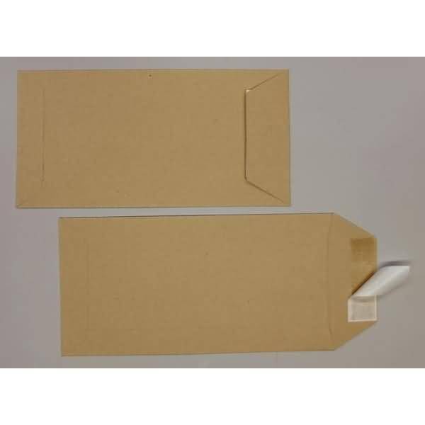 Versandtaschen DINlang 115g/qm haftklebend VE=500 Stück braun