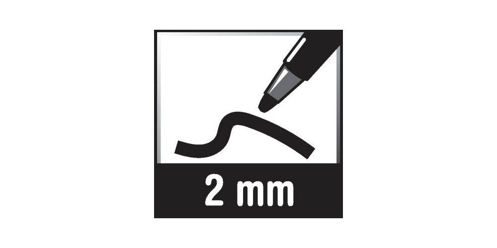 STABILO Fasermaler ® power 2mm farbig sortiert auswaschbar 12