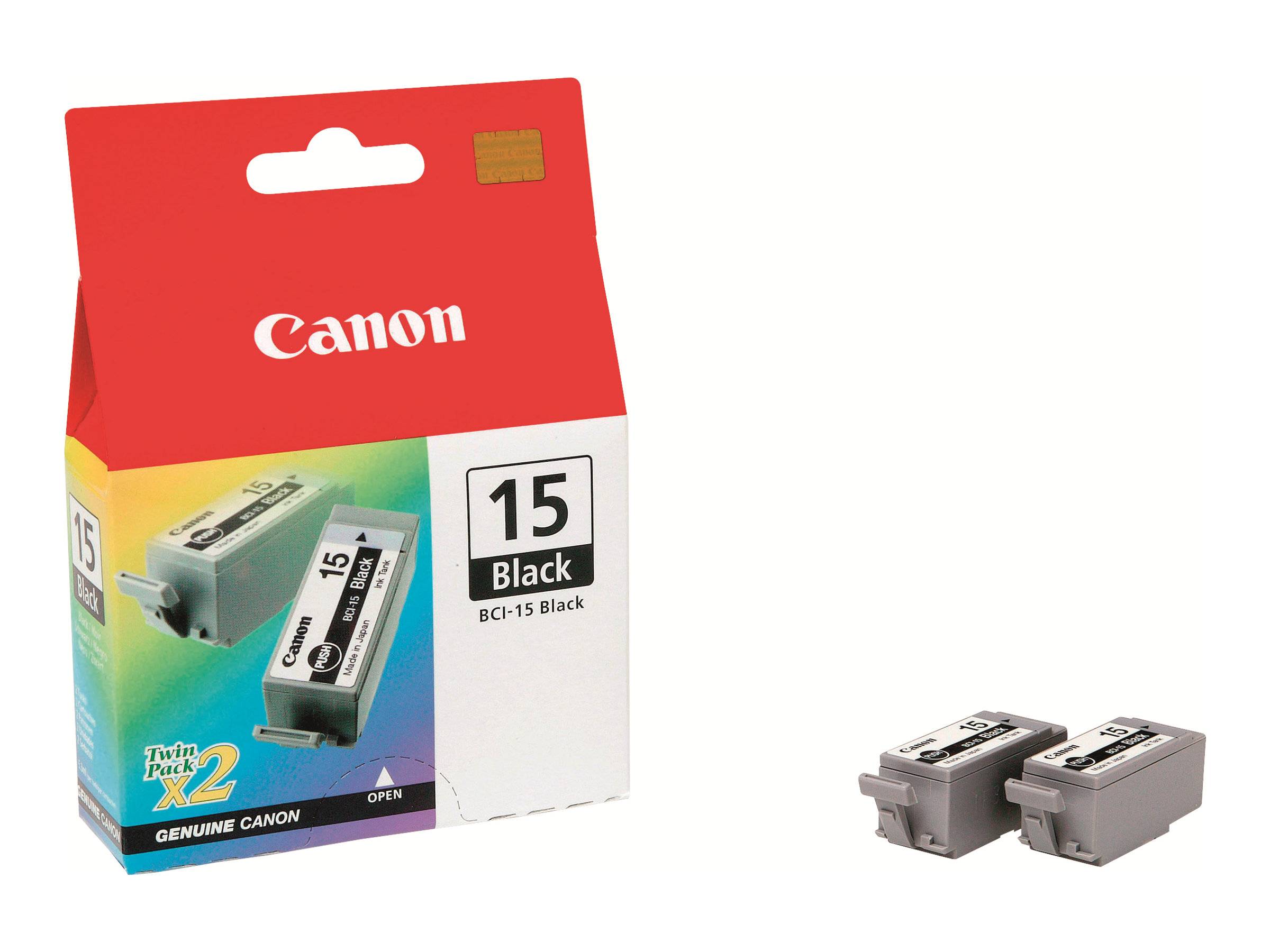Canon BCI-15BK - 2er-Pack - Schwarz - Original