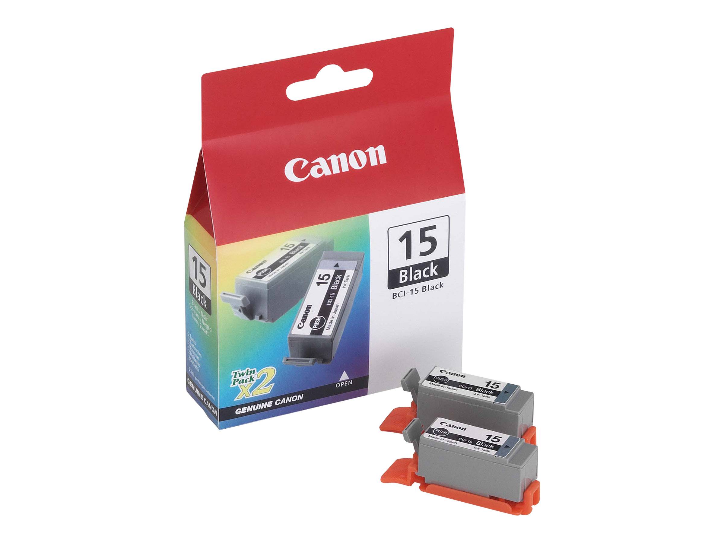 Canon BCI-15BK - 2er-Pack - Schwarz - Original