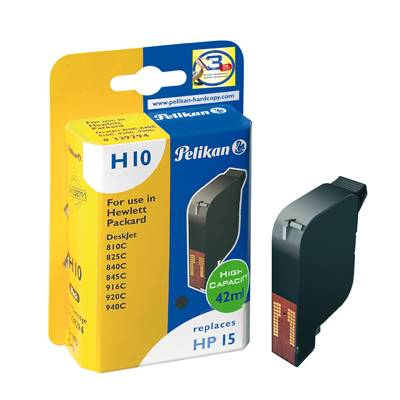 Pelikan H10 - 42 ml - Schwarz - kompatibel - Tintenpatrone (Alternative zu: HP 15)