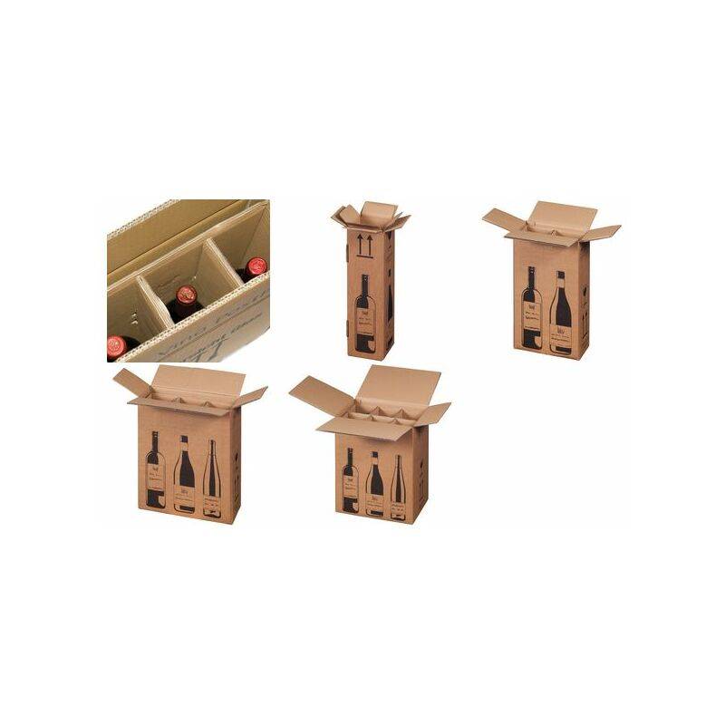 SMARTBOXPRO Flaschen-Versandkarton, für 1 Flasche
