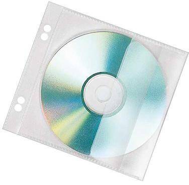 Veloflex CD/DVD Hülle 4366000 f. 1CD PP transparent 10 St./Pack.