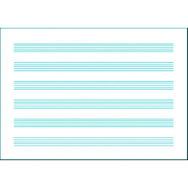 Notenheft A5 quer VE=8 Blatt