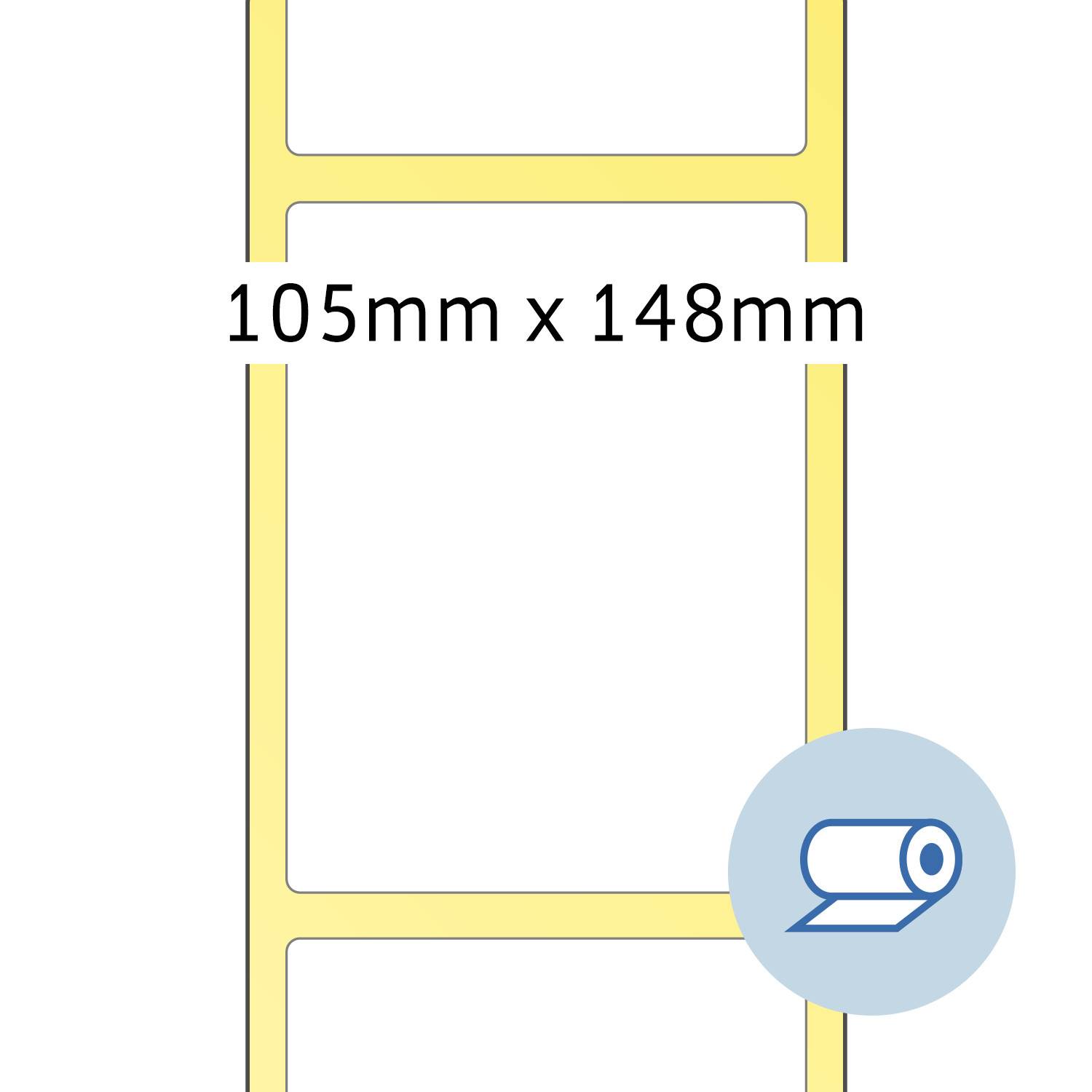 HERMA Rollenetiketten Thermotransfer 105x148,5 mm weiß Papier seidenmatt 1000 St., Weiß, Deutschland, 105 mm, 148,5 mm, 1000 Stück(e)