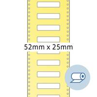 HERMA - Kunststoff - halbglänzend - permanenter Klebstoff - weiß - 52 x 25 mm 5000 Etikett(en) (1 Rolle(n)