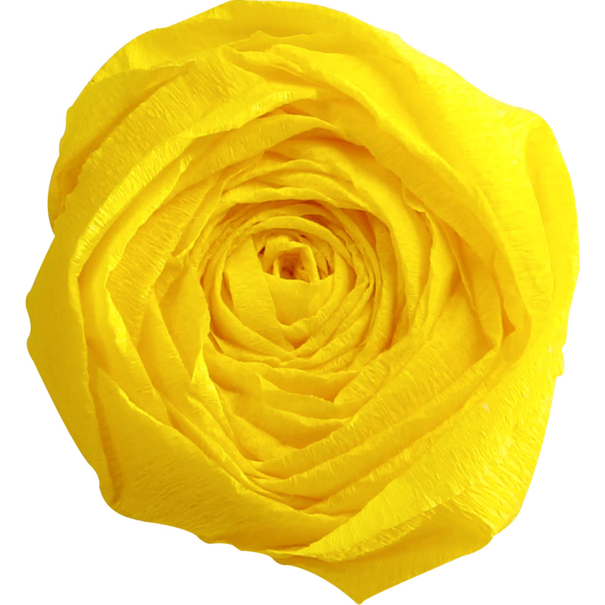 Clairefontaine Krepppapier Pack. 10 Bogen gefaltet 2mx0,50m Zitronengelb 901015C