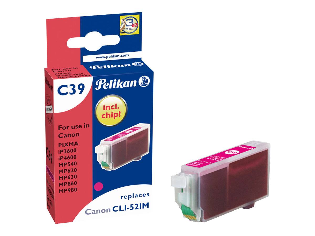 Pelikan C39 - Magenta - kompatibel - Tintenpatrone (Alternative zu: Canon CLI-521M)