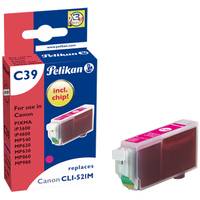 Pelikan C39 - Magenta - kompatibel - Tintenpatrone (Alternative zu: Canon CLI-521M)