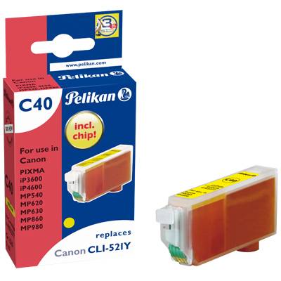 Pelikan C40 - Gelb - kompatibel - Tintenpatrone (Alternative zu: Canon CLI-521Y)