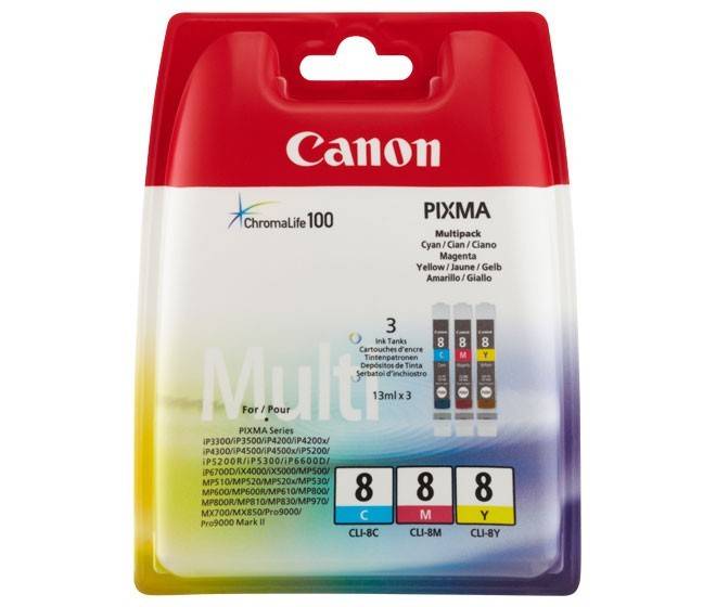Canon Tinten Multipack CANON CLI-8C/8M/8Y