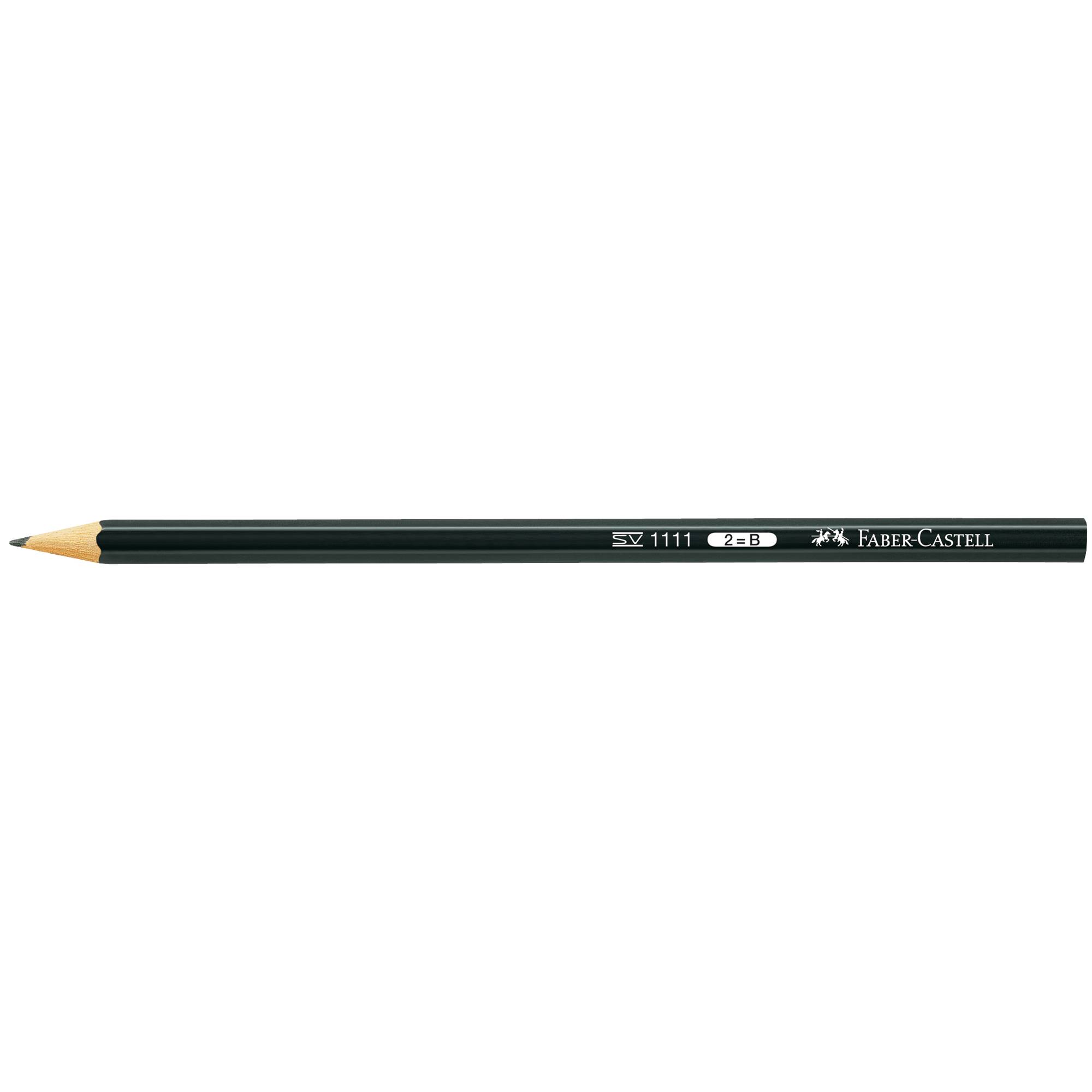 Faber-Castell Bleistift 111101 Sechseckform B schwarz