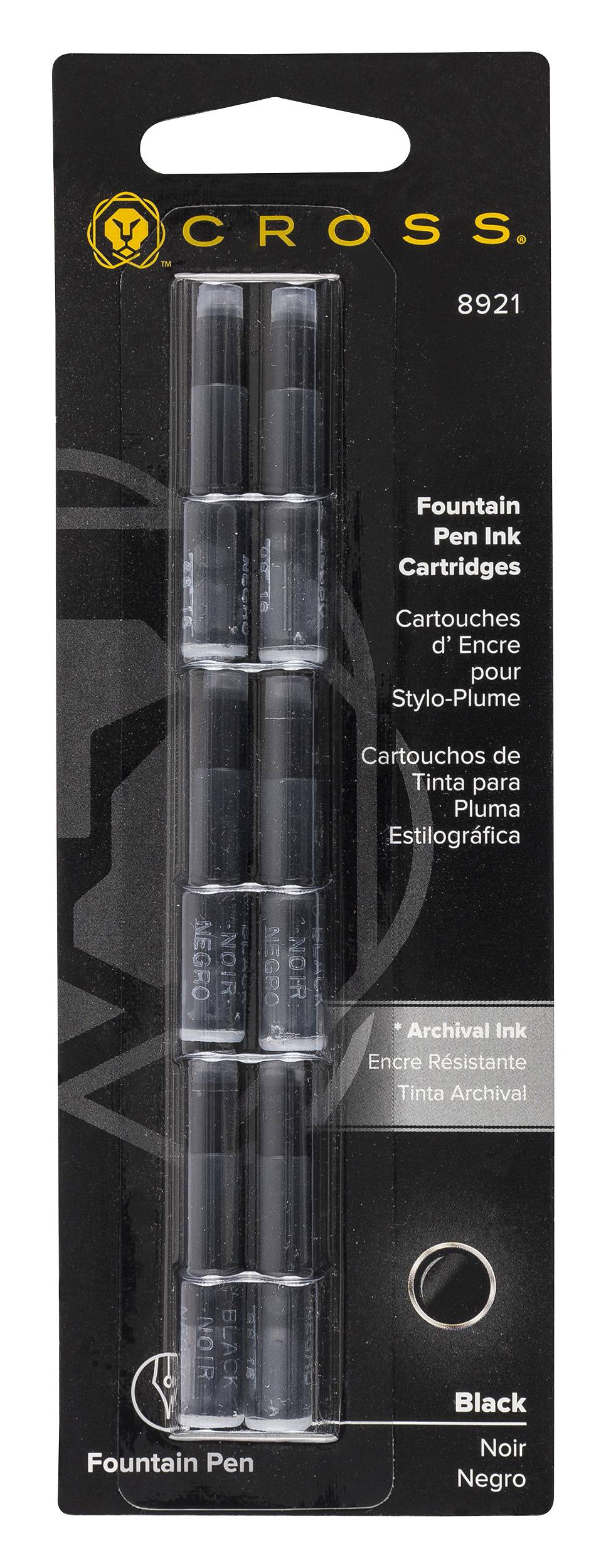 Tintenpatrone für Füllhalter Cross Standard Patronen Schwarz