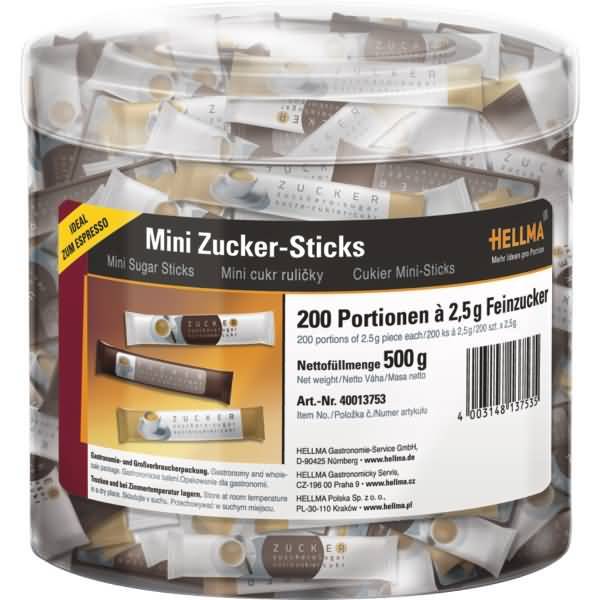 Mini Zucker-Sticks VE=200x2.5g