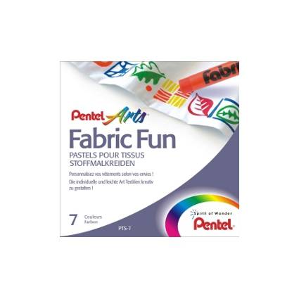 PentelArts Stoffmalkreide PTS, 7er Karton-Etui