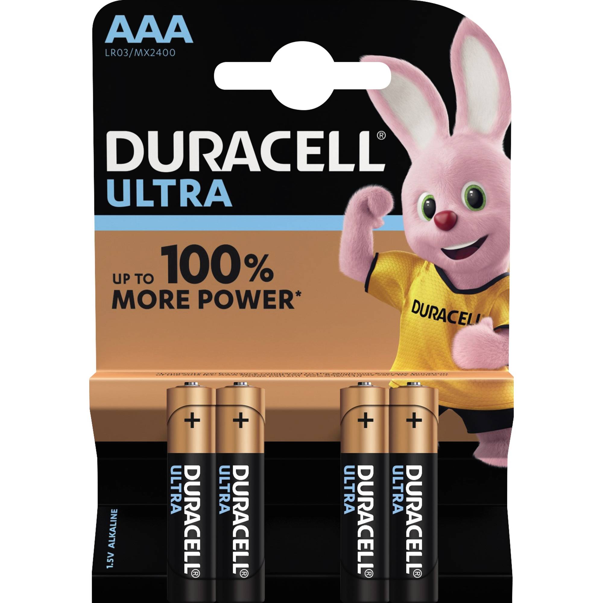 DURACELL Batterie Alkaline 002692 Micro AAA LR06 1.5V 4 St./Pack.