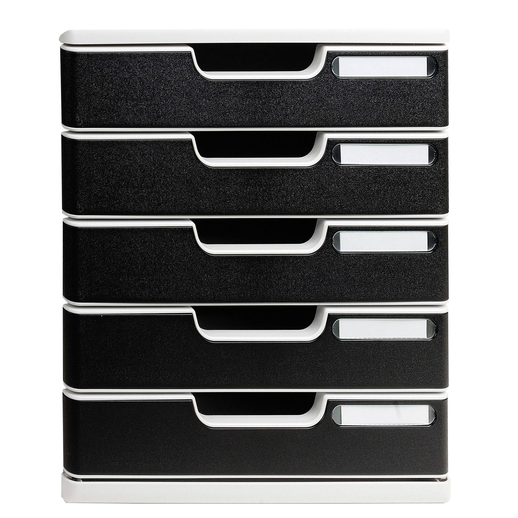 Exacompta Modulo A4, 5 geschlossene Schubladen, Office - Schwarz - 301014D