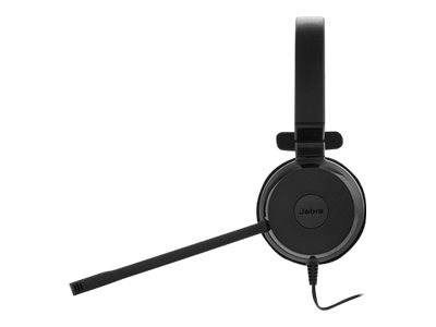Jabra Evolve 20 On Ear Headset kabelgebunden Mono Schwarz Mikrofon-Rauschunterdrückung Headset, Lautstärkeregelung Computer