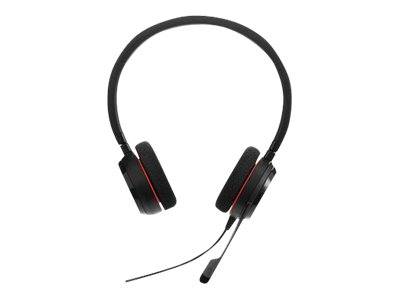 Schwarzes Over-Ear-Kopfhörerset mit Boom-Mikrofon auf weißem Hintergrund.