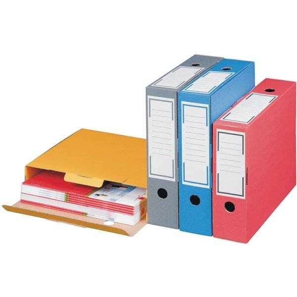 Archivschachtel 100x265x325mm anthrazit/weiß