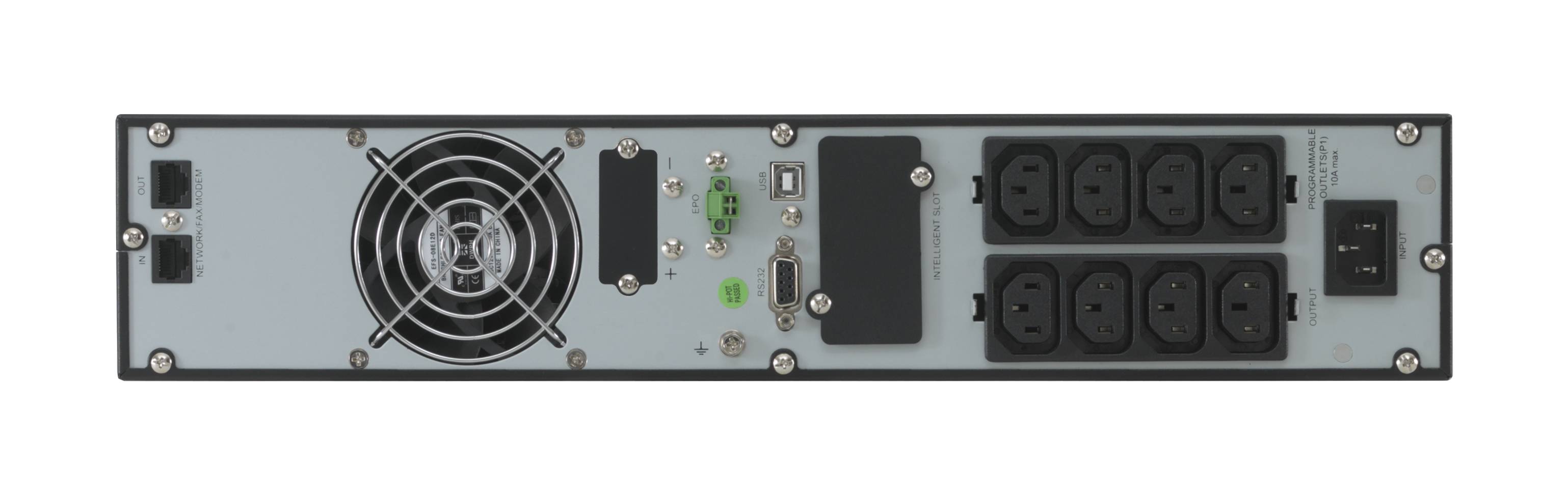 Online USV X1500R - USV (Rack - einbaufähig) - Wechselstrom 230 V - 1500 Watt - 1500 VA 9 Ah - RS-232, USB - Ausgangsans