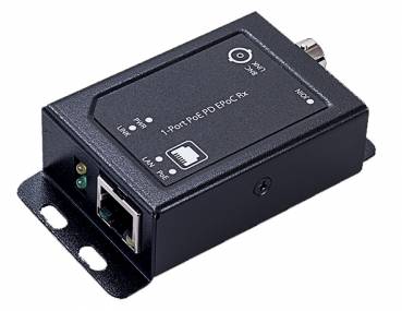 Wantec 5711, 10,100 Mbit/s, 10/100, IEEE 802.3af, IEEE 802.3at, Voll, Halb, Schwarz, 1200 m