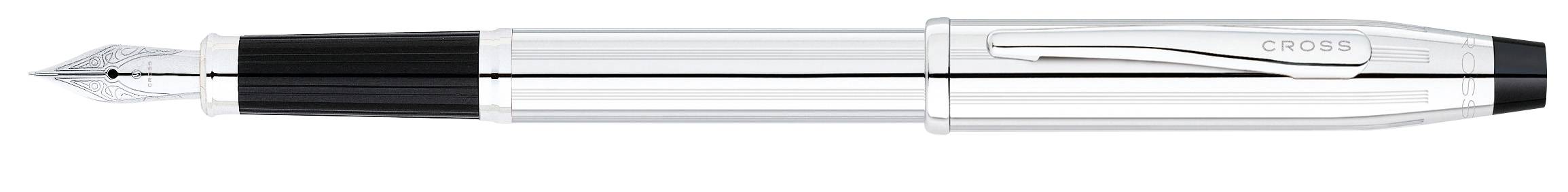 Füllfederhalter Century II Glanzchrom, F-Feder, in Geschenkbox