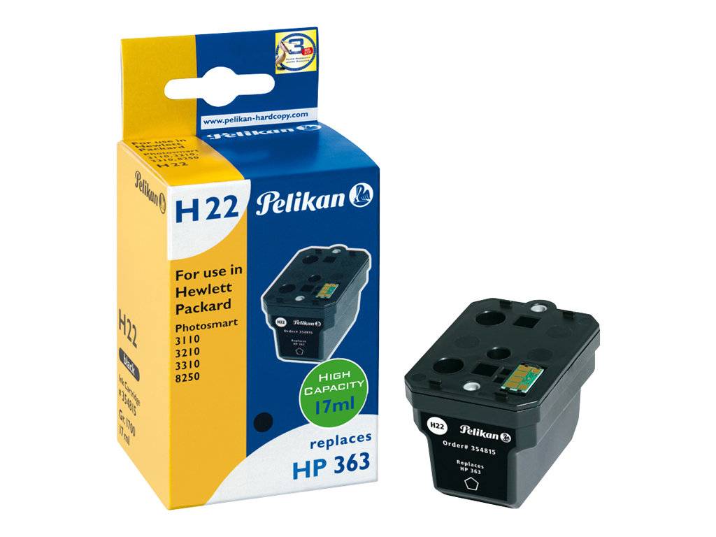 Pelikan H22 - 17 ml - Schwarz - kompatibel - Tintenpatrone (Alternative zu: HP 363)
