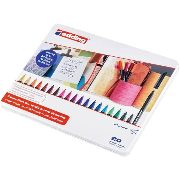 Fasermaler edding 1200 colourpen 1mm VE=20 Farben