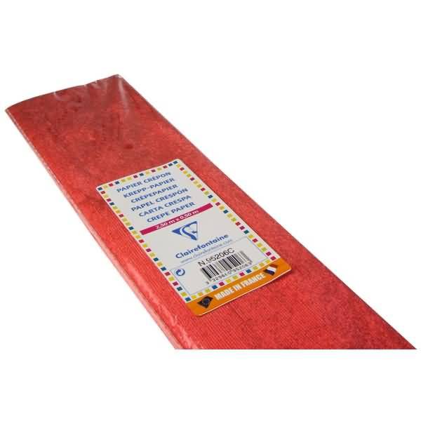 Metall-Krepp-Papier 250x50cm hochglanz rot