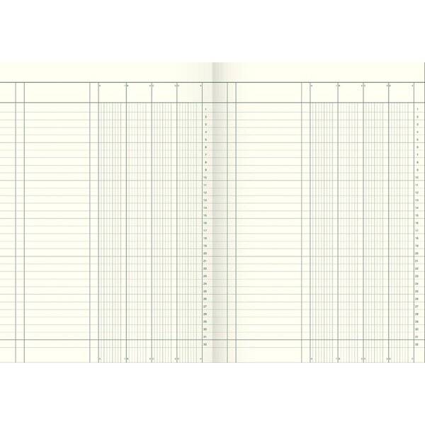 Spaltenbuch A4 Karton fester Kopf 4 Spalten 40 Blatt