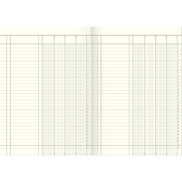Spaltenbuch A4 Karton fester Kopf 4 Spalten 40 Blatt