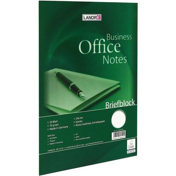 Briefblock A4 50 Blatt blanko 70g/qm holzfrei weiß