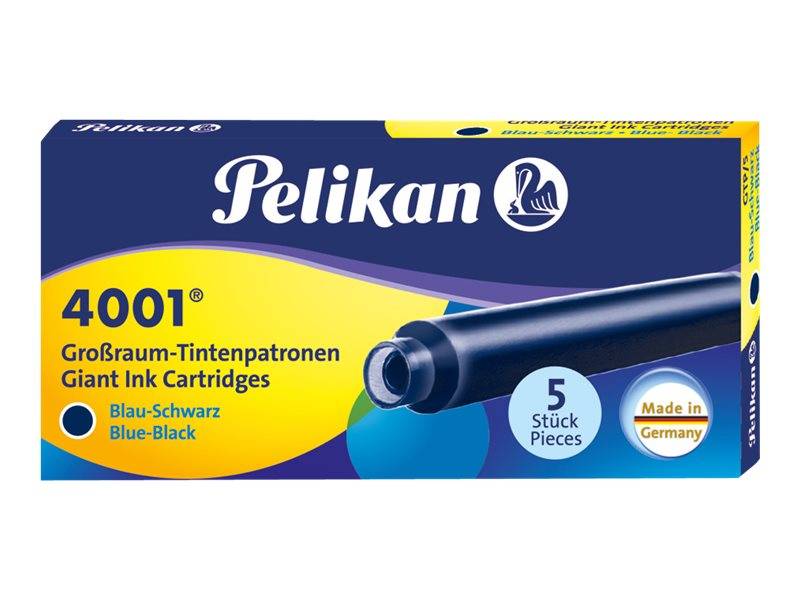 Pelikan 4001 - Tintenpatrone - Blauschwarz (Packung mit 5)