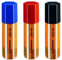 STABILO point 88 - Fineliner - gemischte Farben - 0.4 mm - fein (Packung mit 20)