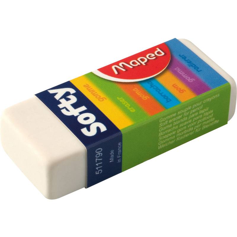 Maped Kunststoff-Radierer Softy, (B)56 x (T)23 x (H)12 mm