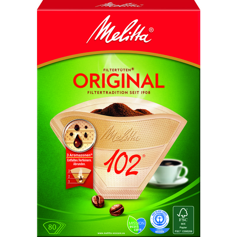 Melitta Aroma-Filtertüten "102", naturbraun