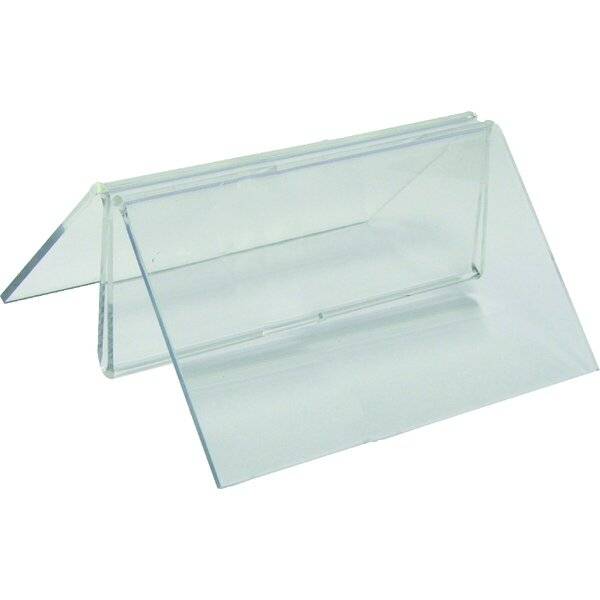 Menükartenhalter 100x80x38mm glasklar