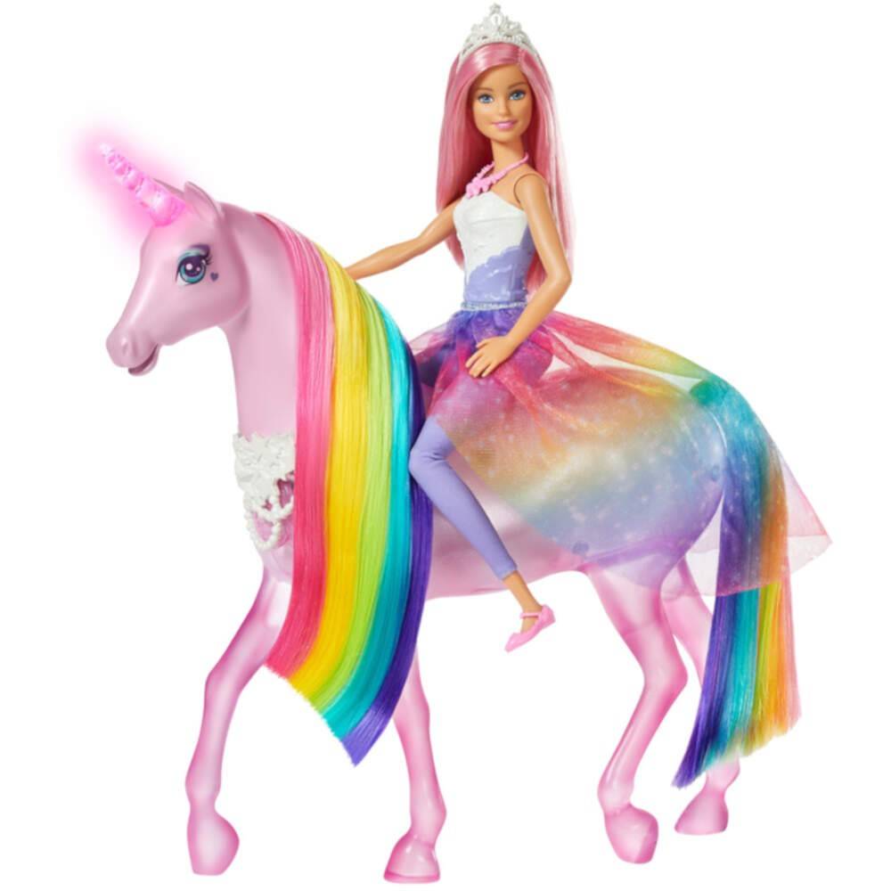 Barbie Dreamtopia Magisches Zauberlicht Einhorn FXT26