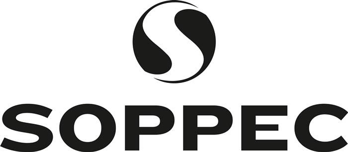 Ein schwarz-weißes Logo mit einem stilisierten 'S' in einem Kreis, darunter das Wort 'OPPO' in fetten Großbuchstaben.